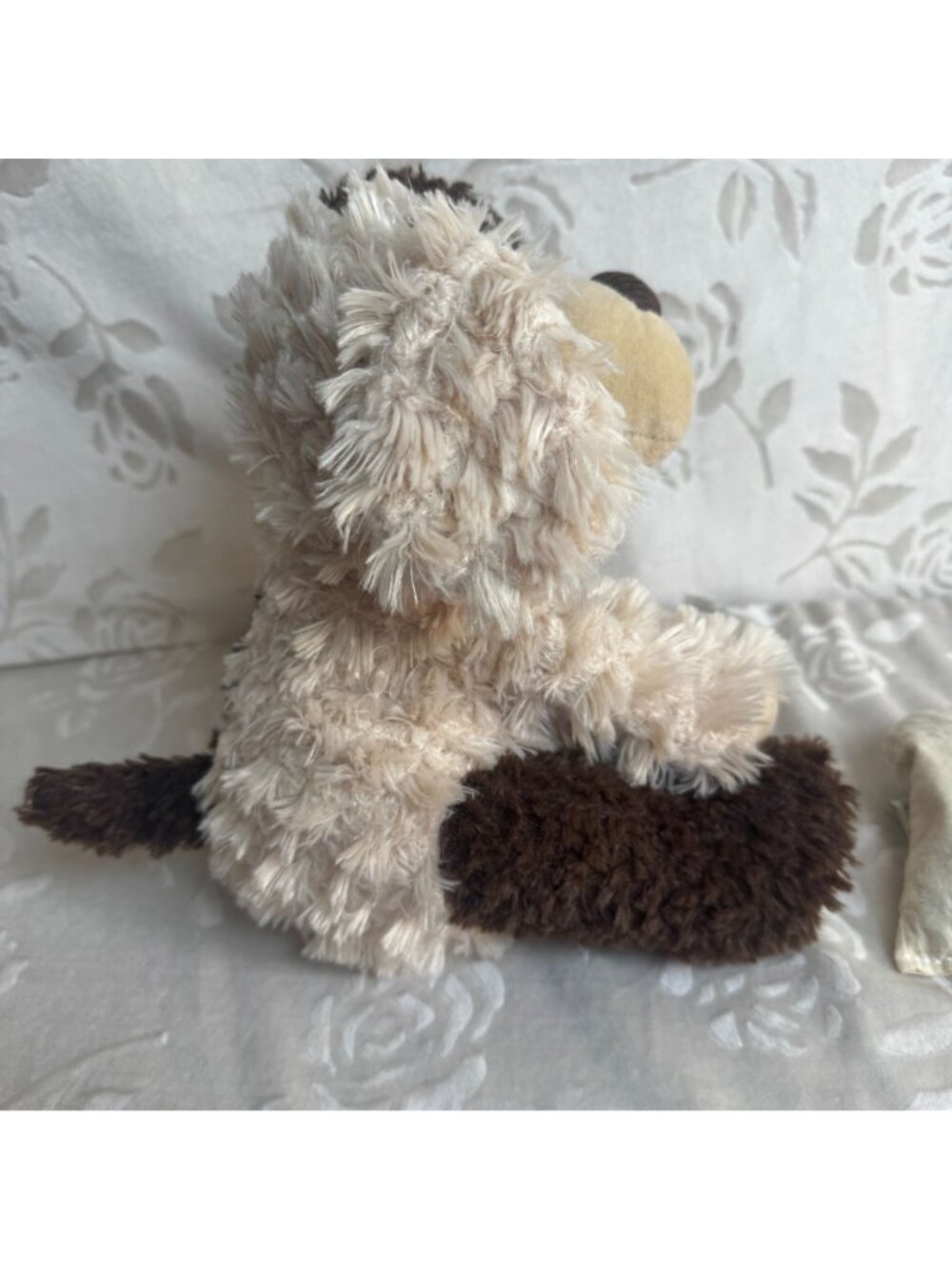 Aroma Home Dog Plush Snuggable Hotties Brown Tan Puppy Stuffed Animal Textured - Picture 5 of 8